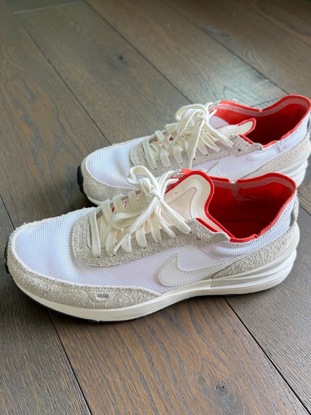 Nike Women’s White Sneakers with Red Interior